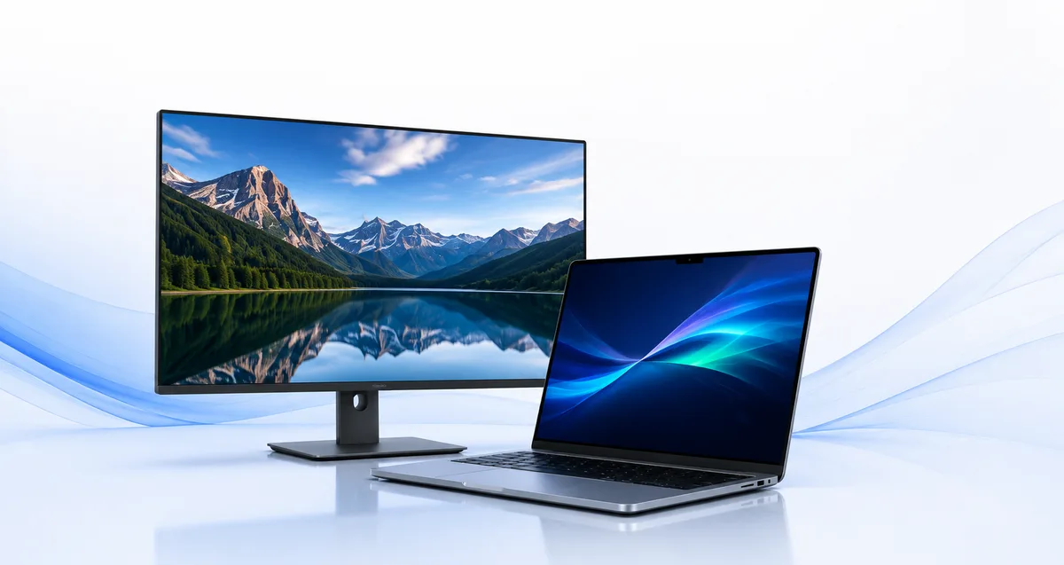 Monitor and laptop protected under FENDSKART's digital warranty